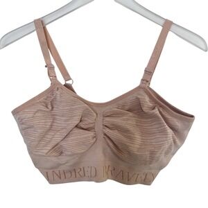 KINDRED BRAVELY Sublime Nursing Bra‎ Large Beige Seamless Wirefree Comfort